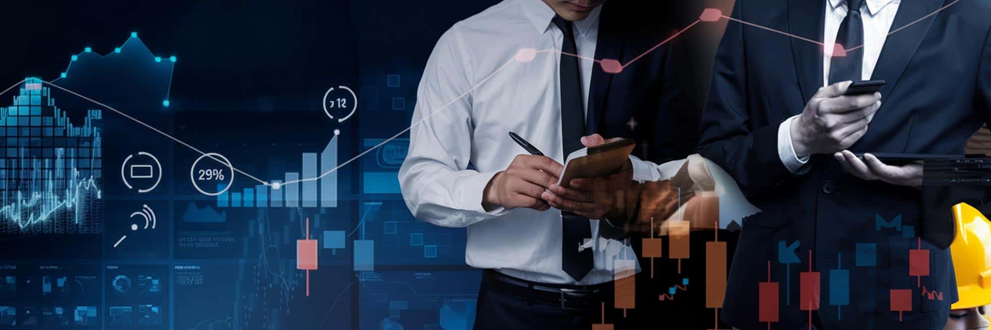 Analista controlla dati sul ptoprio tablet. Aeonvis ha realizzato l’integrazione tra Salesforce e SAP per ottimizzare il processo commerciale aftermarket di De Nora.
