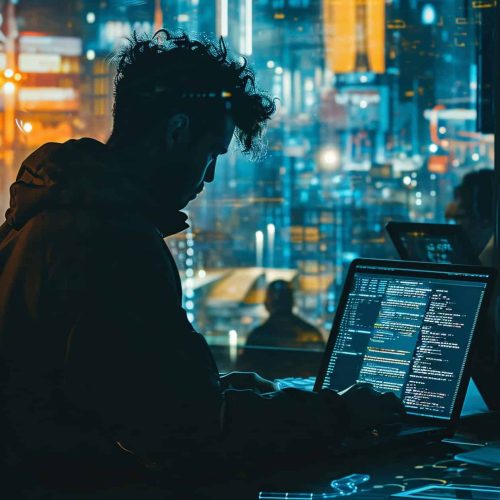 Developer Sviluppatore al computer in contesto tech. Aeonvis ha implementato progetti di evoluzione dell’attuale sistema SAP e servizi di Application Maintenance SAP per Serioplast